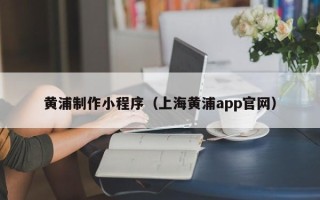 新余黄浦制作小程序（上海黄浦app官网）