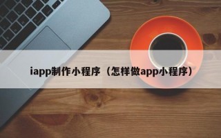 新余iapp制作小程序（怎样做app小程序）